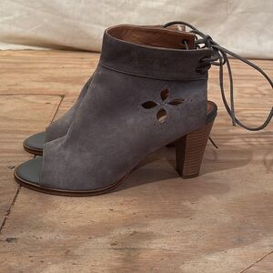 Sundance suede open back heels